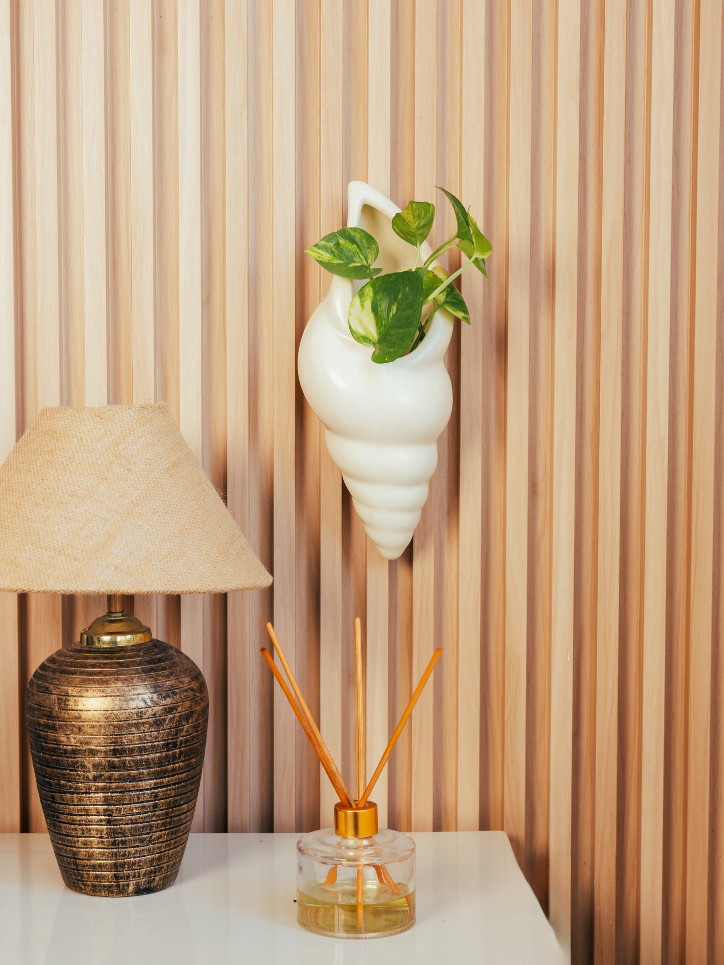 Conch Curve Planter Vase