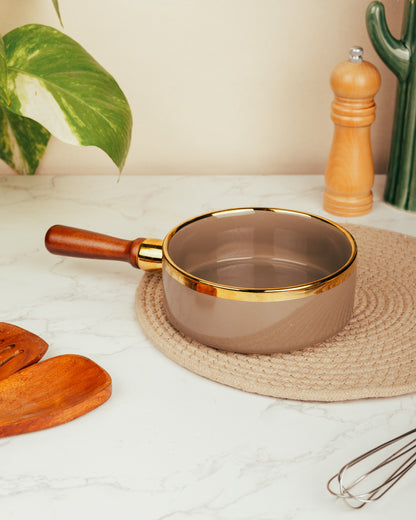 Ashwood Handle Satin Glaze Serving Bowl